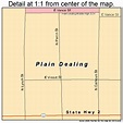 Plain Dealing Louisiana Street Map 2260670