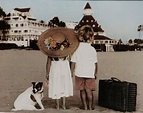 Belle Mitchell's "The Honeymooners" picture in front of the Hotel Del ...