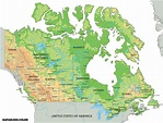 Mapa Alberta Canada Division Politica