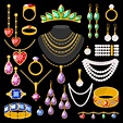 Set Cartoon Jewelry Accessories Vector Fashion | Spoon jewelry diy ...