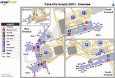Der Orly airport, map - Karte von Flughafen orly (Île-de-France ...