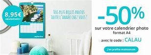 50% sur votre calendrier photo et livraison GRATUITE | Auchan Photo