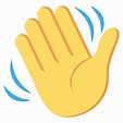 Waving hand emoji clipart. Free download transparent .PNG | Creazilla