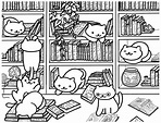 Printable Library Coloring Pages Pdf - Coloringfolder.com