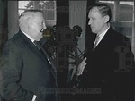 1957 Press Photo Soviet Ambassador Andrei Smirnow and Economic Ministe - Historic Images