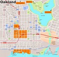 Downtown Oakland Tourist Map - Ontheworldmap.com