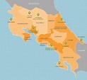 mapa-costa-rica_zonas-turisticas - Pura Vida University. Turismo de ...