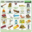 Camping Vocabulary in English - Camping Equipment Words