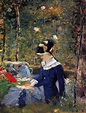 Young Woman In The Garden By Edouard Manet Art Reproduction from Cutler ...