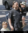 Russell Crowe takes his sons Charles and Tennyson for a walk in Beverly ...