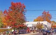 Downtown Area Millerton New York in Autumn Stock Image - Image of ...