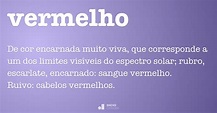 Vermelho - Dicio, Dicionário Online de Português