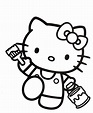 Dibujos de Hello Kitty para colorear. Imprime gratis 100 imágenes