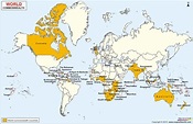 World Commonwealth Countries Map | Country maps, Commonwealth