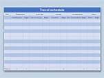 EXCEL of Useful Travel Schedule.xlsx | WPS Free Templates