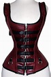Overbust corset leather corset 3656 / XS 7XL | Etsy