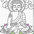15+ Desenhos de Buda para Imprimir e Colorir/Pintar