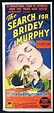 SEARCH FOR BRIDEY MURPHY Movie Poster 1956 Tersesa Wright HYPNOTISM ...