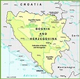 Bosnia and Herzegovina political map - Ontheworldmap.com