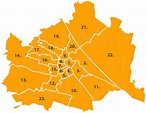 Bezirke in Wien - Übersicht, Karte und Wissenswertes - VIENNA.AT