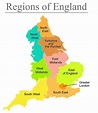 Regions of England Map and Tourist Attractions | Mappr