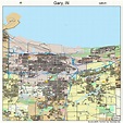 Gary Indiana Street Map 1827000