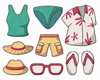 Free Vector | Clothes and accessories summer fashion icon set for woman ...