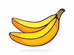 dibujos animados ilustración de dos bananas 24734340 Vector en Vecteezy