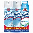 Lysol Disinfectant Spray, 3ct Max Cover, 1x19oz, Crisp Linen, 2x19oz ...