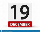 Cubes Calendar 19th December Stock Illustration - Illustration of icon ...