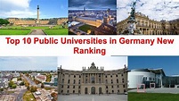 Top 10 PUBLIC UNIVERSITIES IN GERMANY New Ranking - YouTube