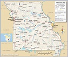 Missouri State Map With Cities And Counties - Map