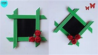 Ide Kreatif Membuat Bingkai Foto dari Kertas - DIY Photo Frame - YouTube