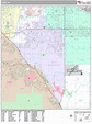 Chino California Wall Map (Premium Style) by MarketMAPS
