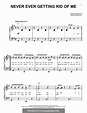 Never Ever Getting Rid of Me by S. Bareilles - sheet music on MusicaNeo