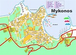 Mykonos Town tourist map | Mykonos town, Mykonos, Tourist map