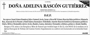 Esquela Diario de León - 15 módulos, Esquelas Diario de León, Esquelas ...