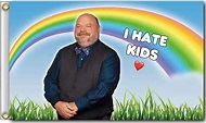 Amazon.com : AUMIAU I Hate Kids Funny Meme Flag Banner 3x5 Feet College ...