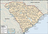 Map of South Carolina with Cities and Towns | City Map