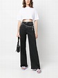 Maje chain-link Belt Detail Wide Leg Jeans - Farfetch