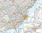 Quebec area map - Map of Quebec City area (Quebec - Canada)