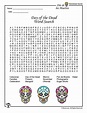 Day of the Dead Activities, Worksheets & Lesson Plan | Dead words, Day ...