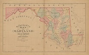 DORCHESTER COUNTY, Maryland 1866 Map, Replica or Genuine Original