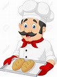 Cartoon Chef Serving bread | Cartoon cartoon, Desenhos de profissões ...