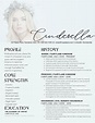 Cinderella Creative Resume | Creative resume, Resume, The citizenry