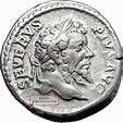 Septimius Severus 205ad Silver Authentic Ancient Roman Coin Roma I58003