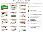 Calendario escolar 2021 a 2022 SEP en imágenes para descargar – Unión ...