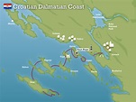 Map Of Croatian Coast / Dalmatian Coast tourist map - Learn how to ...