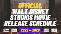 Walt Disney Studios Motion Pictures Release Schedule 2022-2028