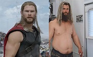 Thor Gordo | Chris Hemsworth sentiu fortes dores nas costas devido a ...